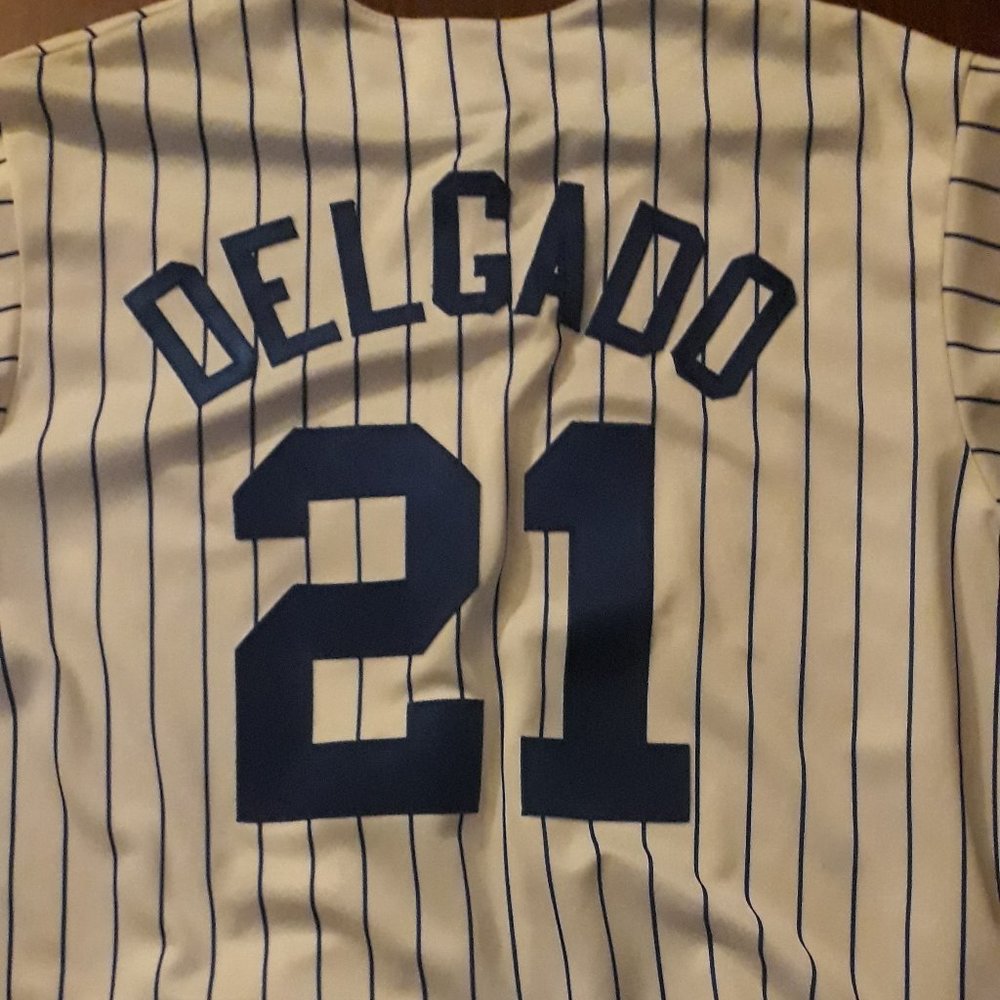 Mens Majestic New York METS Delgado #21 Jersey